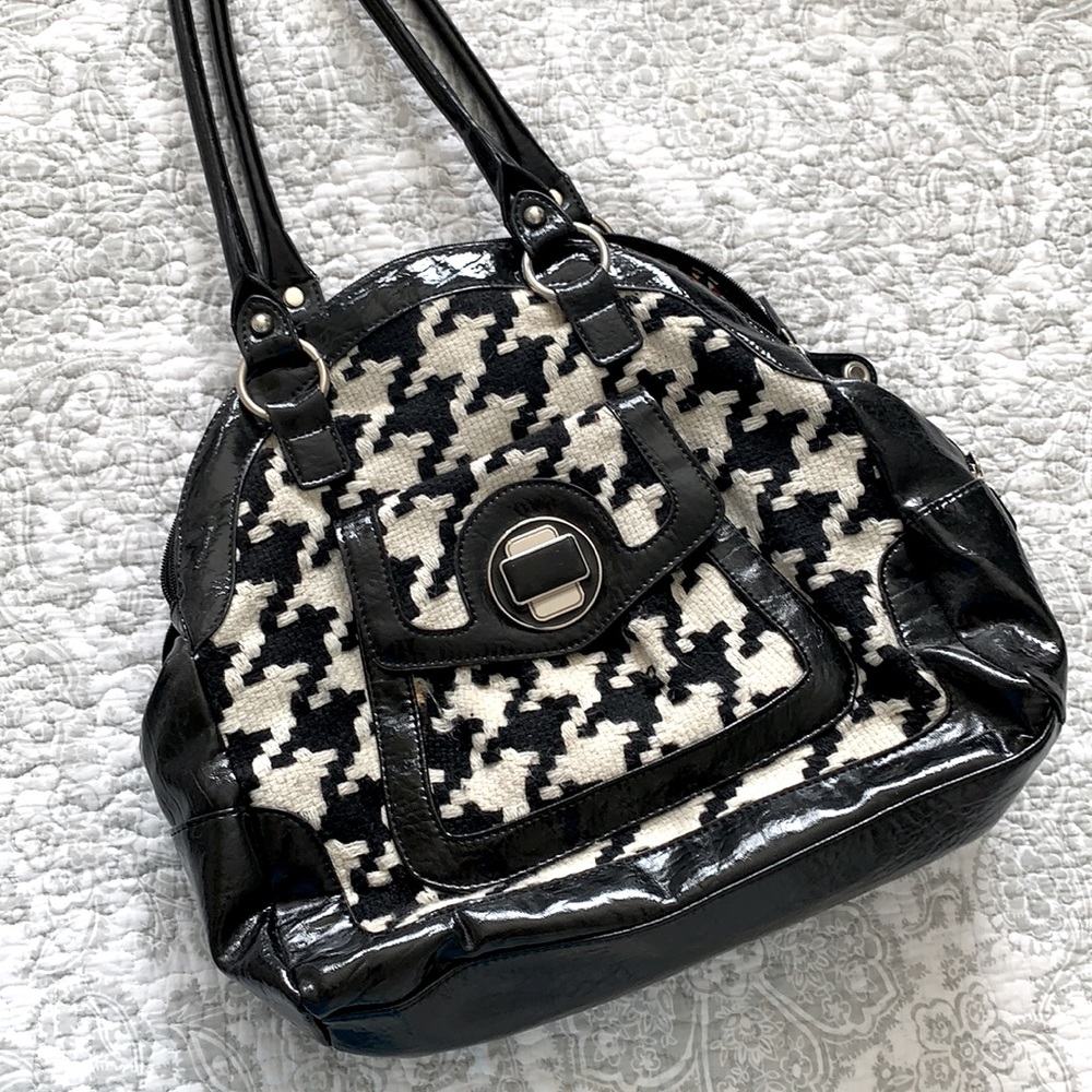 Rampage Houndstooth Wool Purse